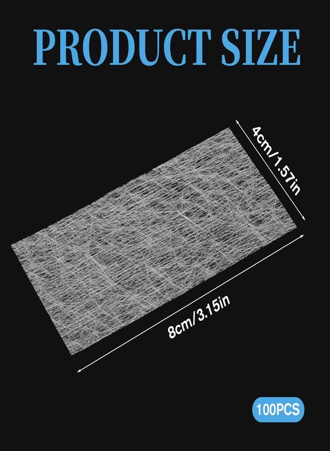 Qulkws 100 PCS Fiberglass Nail Wrap Extension Kit Silk Nail Wraps Extensions Fiberglass Fiber Nails Repair Art DIY Protector Accessories Natural Silk Paper Towels Fiber Wraps for Broken Nails Fix Repair - Image 2